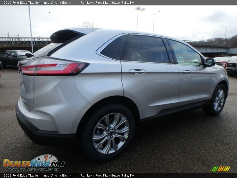 2019 Ford Edge Titanium Ingot Silver / Ebony Photo #2