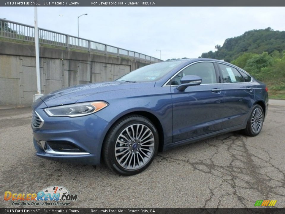 2018 Ford Fusion SE Blue Metallic / Ebony Photo #6