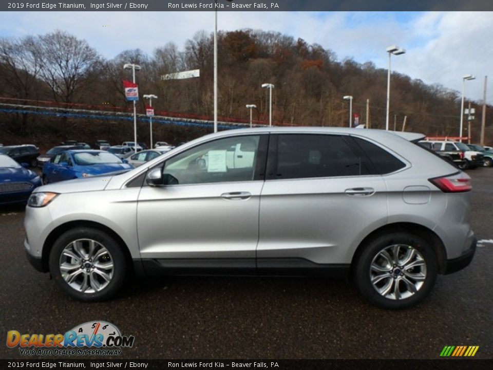2019 Ford Edge Titanium Ingot Silver / Ebony Photo #6