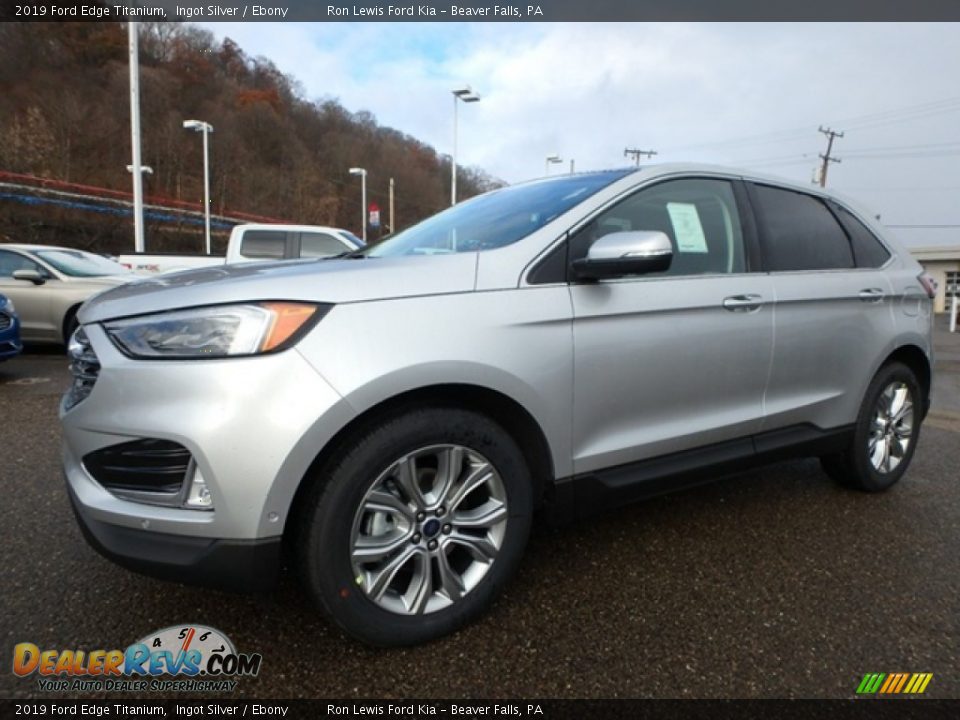 2019 Ford Edge Titanium Ingot Silver / Ebony Photo #7