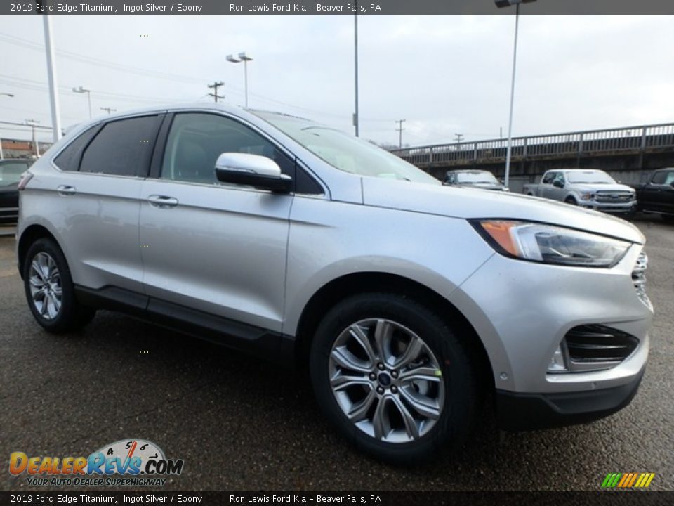 2019 Ford Edge Titanium Ingot Silver / Ebony Photo #9