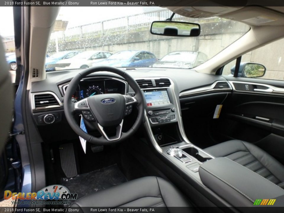 2018 Ford Fusion SE Blue Metallic / Ebony Photo #12