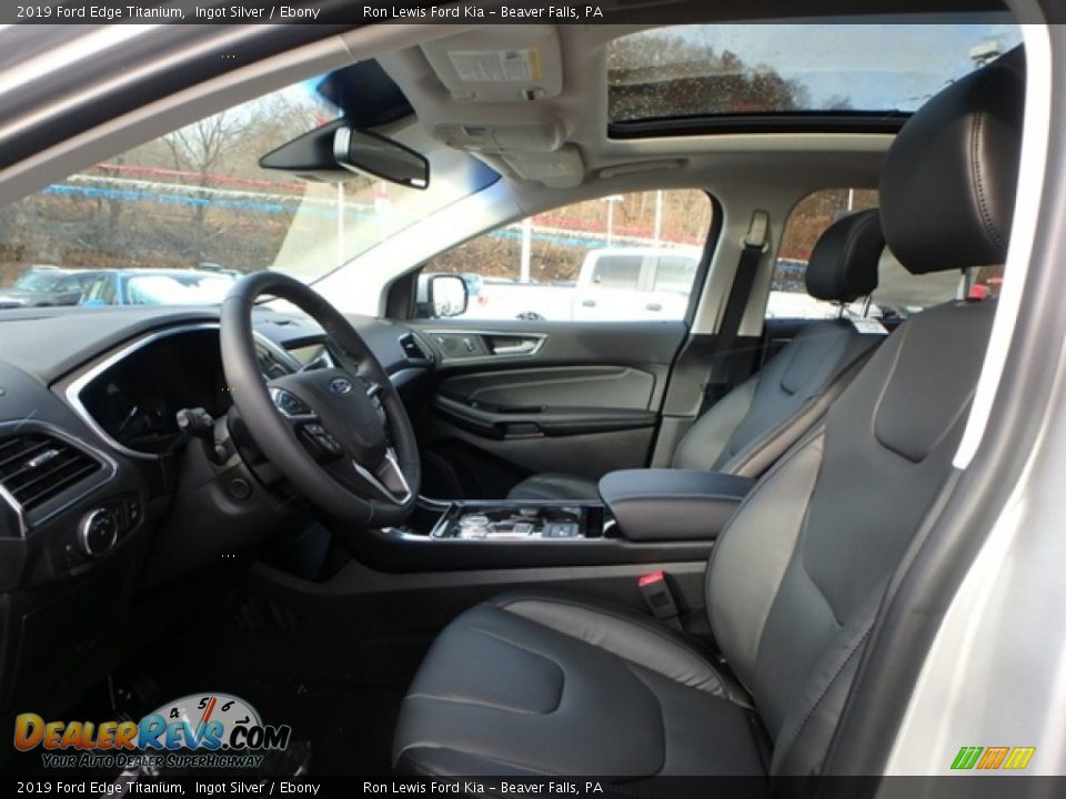 2019 Ford Edge Titanium Ingot Silver / Ebony Photo #11