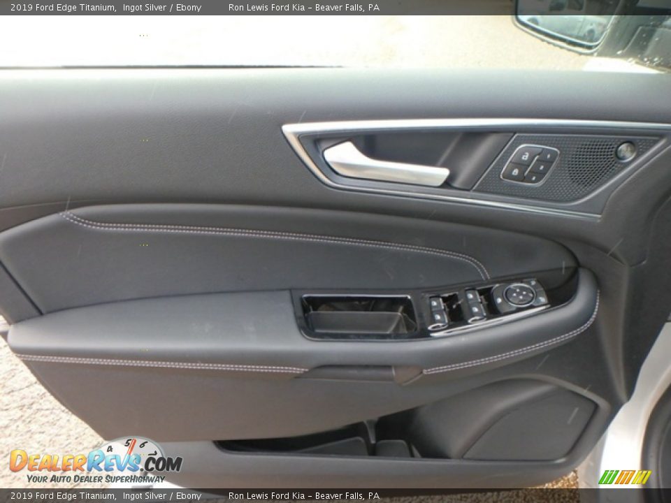 2019 Ford Edge Titanium Ingot Silver / Ebony Photo #14