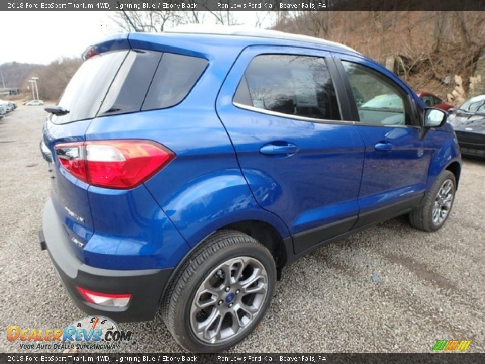 2018 Ford EcoSport Titanium 4WD Lightning Blue / Ebony Black Photo #2