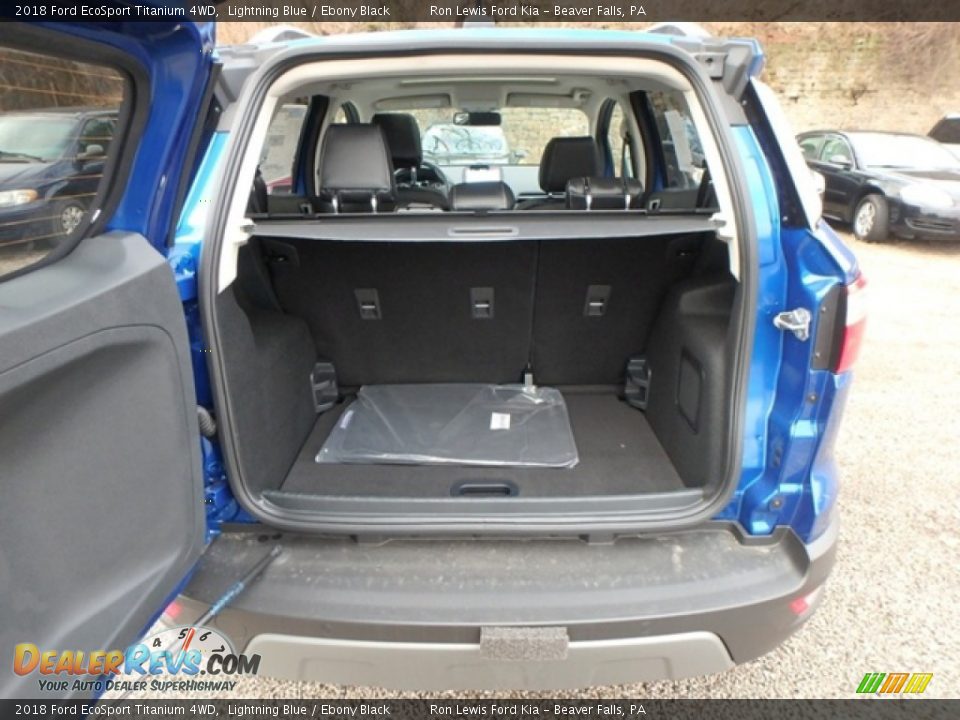 2018 Ford EcoSport Titanium 4WD Lightning Blue / Ebony Black Photo #3