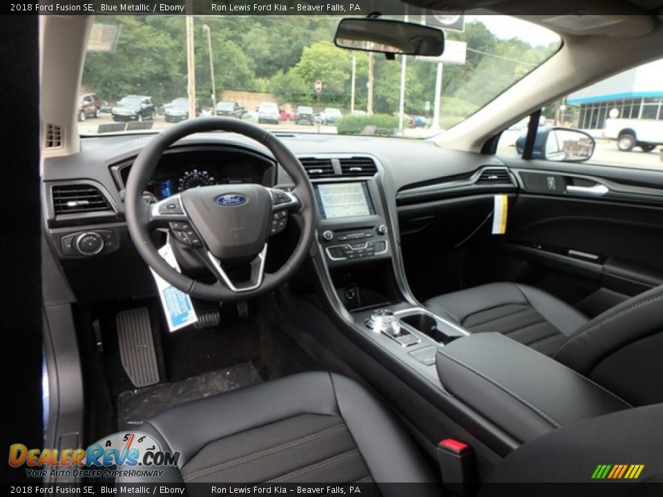 2018 Ford Fusion SE Blue Metallic / Ebony Photo #12