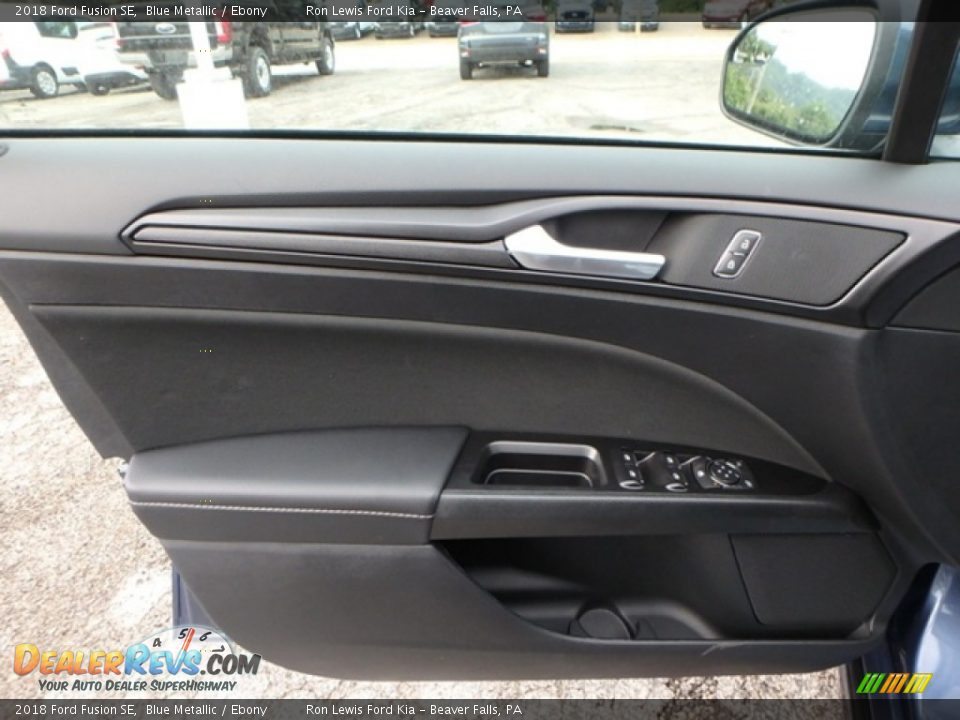 2018 Ford Fusion SE Blue Metallic / Ebony Photo #13