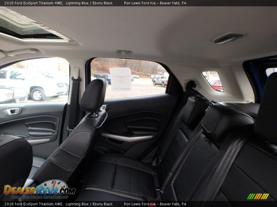 2018 Ford EcoSport Titanium 4WD Lightning Blue / Ebony Black Photo #12