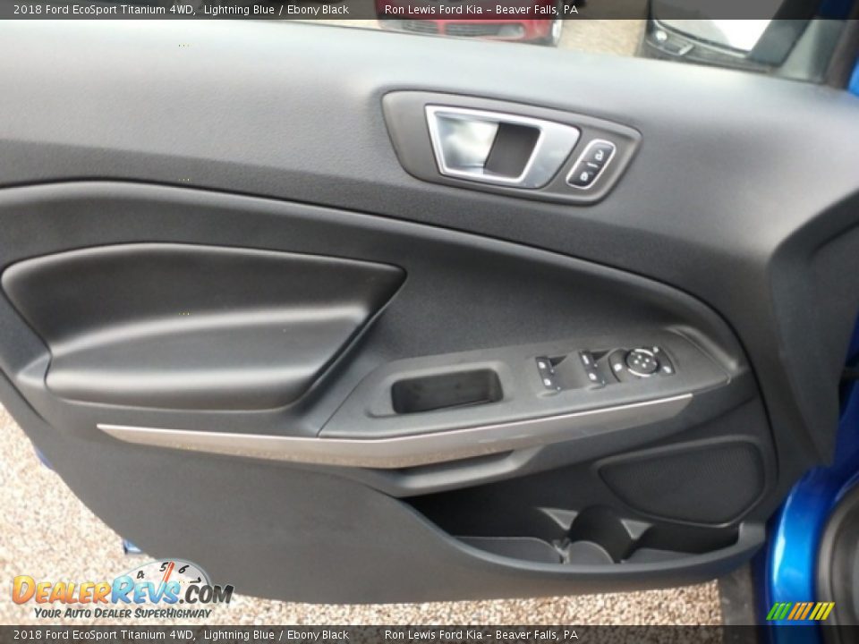 2018 Ford EcoSport Titanium 4WD Lightning Blue / Ebony Black Photo #14