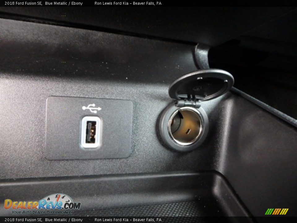 2018 Ford Fusion SE Blue Metallic / Ebony Photo #20
