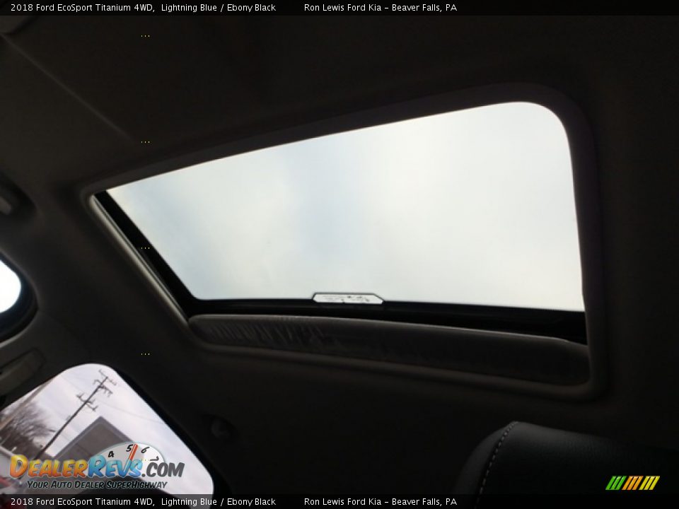 2018 Ford EcoSport Titanium 4WD Lightning Blue / Ebony Black Photo #16