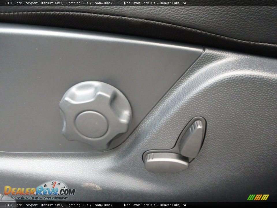 2018 Ford EcoSport Titanium 4WD Lightning Blue / Ebony Black Photo #17