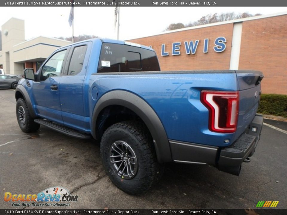 2019 Ford F150 SVT Raptor SuperCab 4x4 Performance Blue / Raptor Black Photo #4