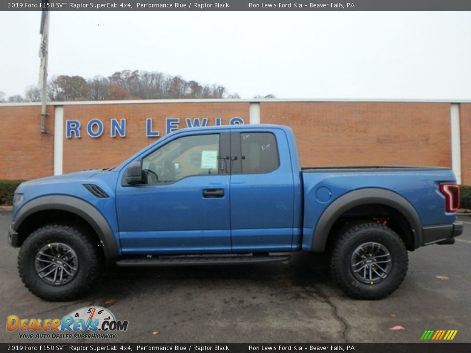 2019 Ford F150 SVT Raptor SuperCab 4x4 Performance Blue / Raptor Black Photo #5