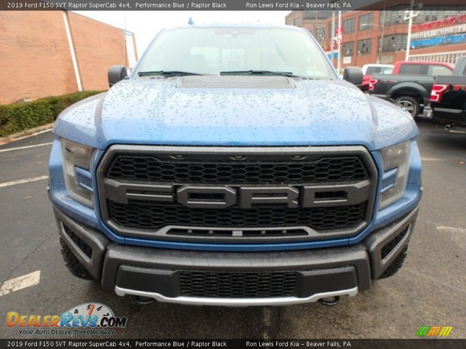 2019 Ford F150 SVT Raptor SuperCab 4x4 Performance Blue / Raptor Black Photo #7