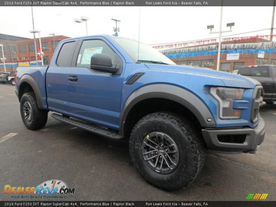 Performance Blue 2019 Ford F150 SVT Raptor SuperCab 4x4 Photo #8
