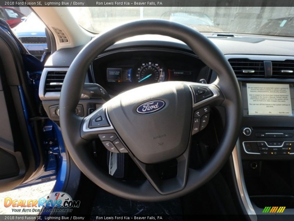 2018 Ford Fusion SE Lightning Blue / Ebony Photo #16