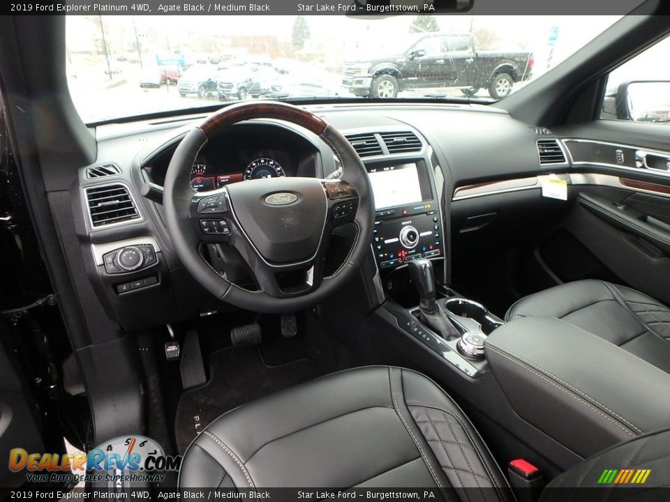 Medium Black Interior - 2019 Ford Explorer Platinum 4WD Photo #13