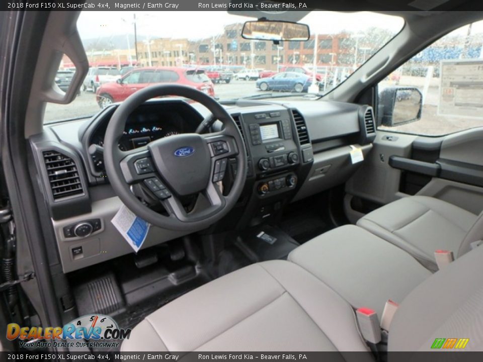 2018 Ford F150 XL SuperCab 4x4 Magnetic / Earth Gray Photo #13