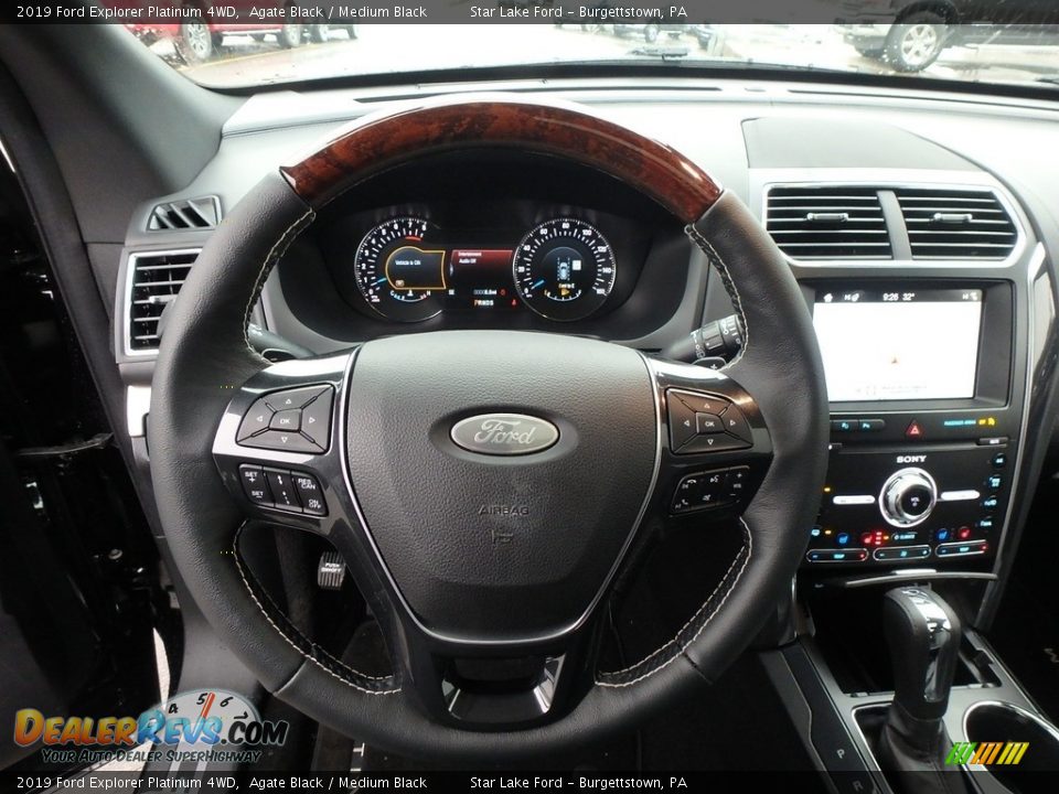 2019 Ford Explorer Platinum 4WD Steering Wheel Photo #16