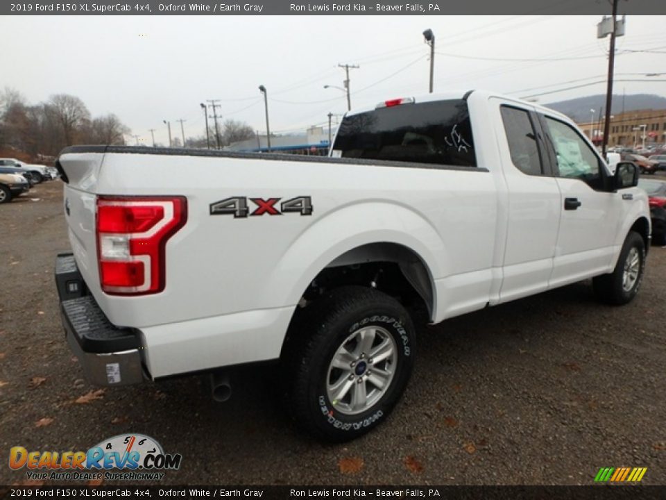 2019 Ford F150 XL SuperCab 4x4 Oxford White / Earth Gray Photo #2