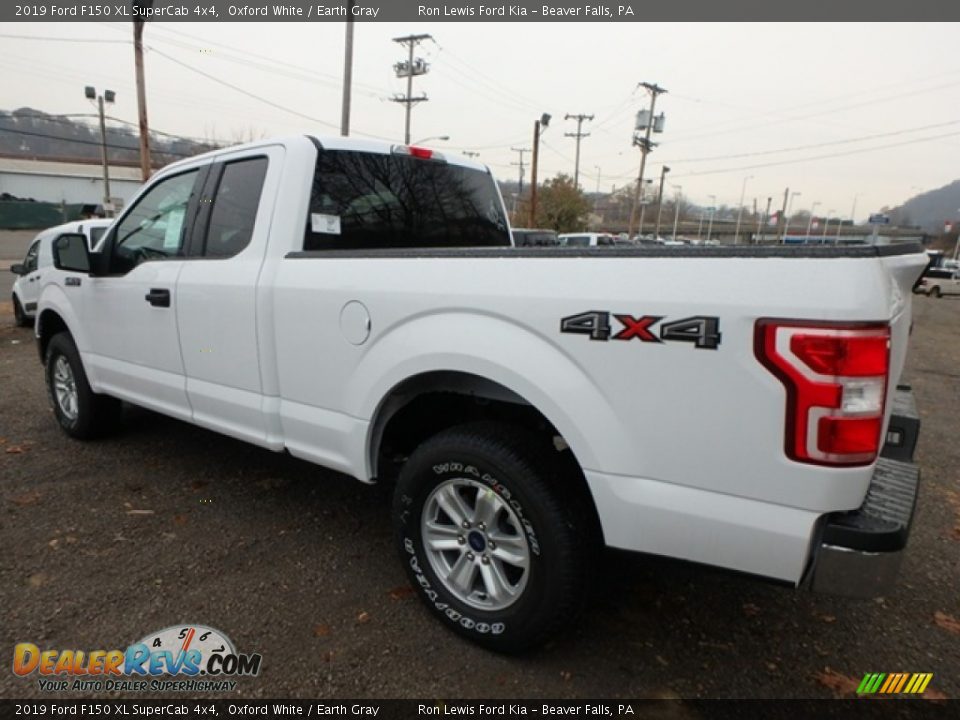 2019 Ford F150 XL SuperCab 4x4 Oxford White / Earth Gray Photo #5