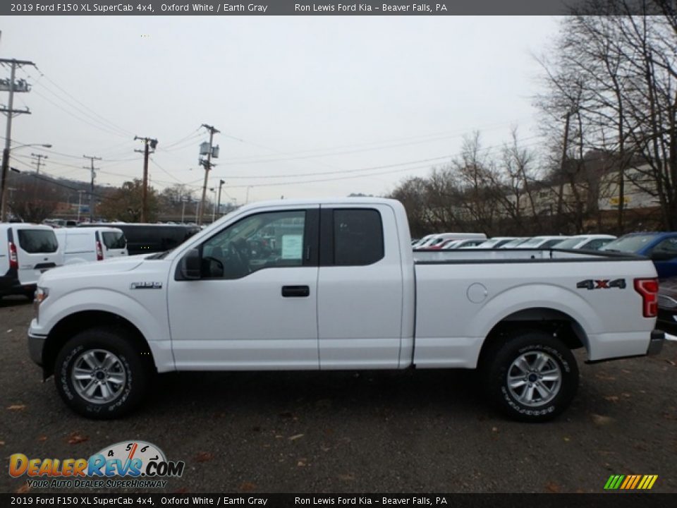 2019 Ford F150 XL SuperCab 4x4 Oxford White / Earth Gray Photo #6