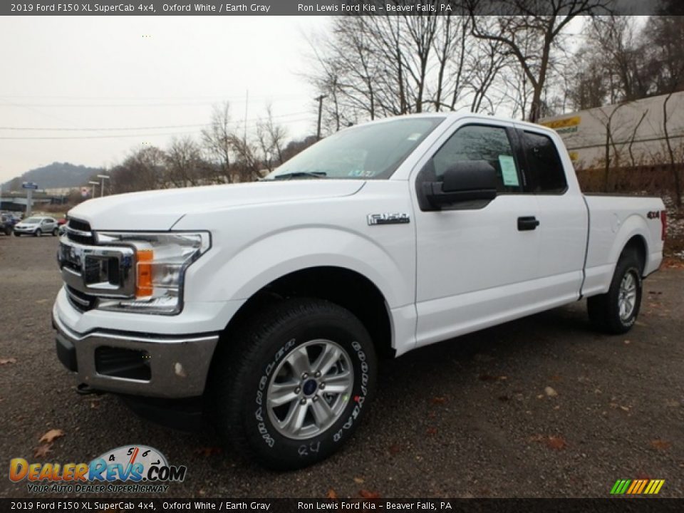 2019 Ford F150 XL SuperCab 4x4 Oxford White / Earth Gray Photo #7
