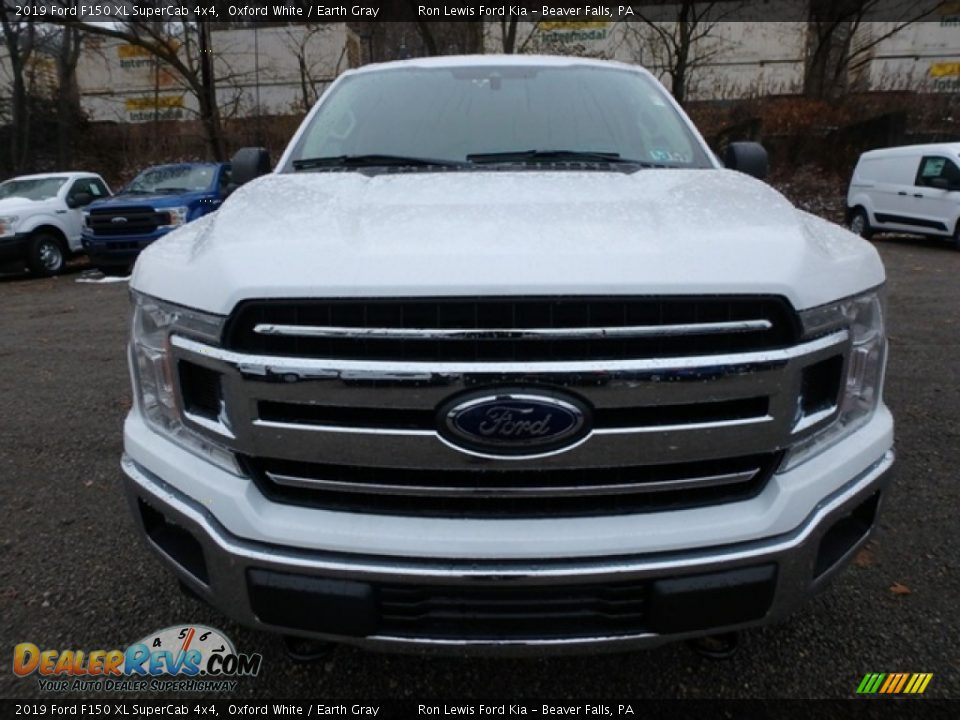 2019 Ford F150 XL SuperCab 4x4 Oxford White / Earth Gray Photo #8