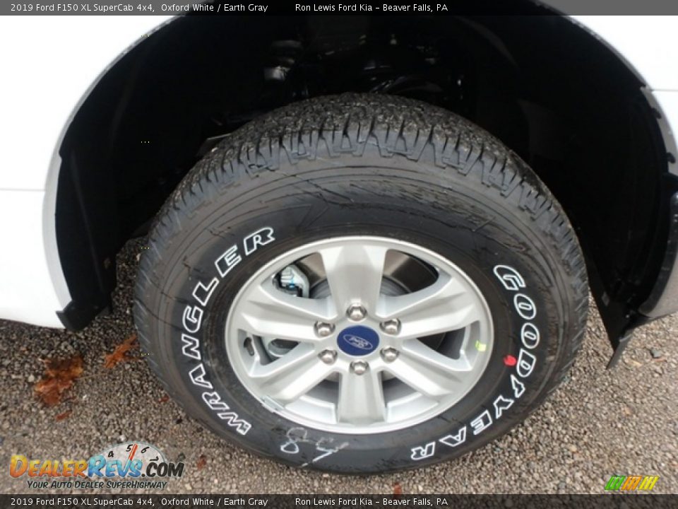 2019 Ford F150 XL SuperCab 4x4 Oxford White / Earth Gray Photo #10