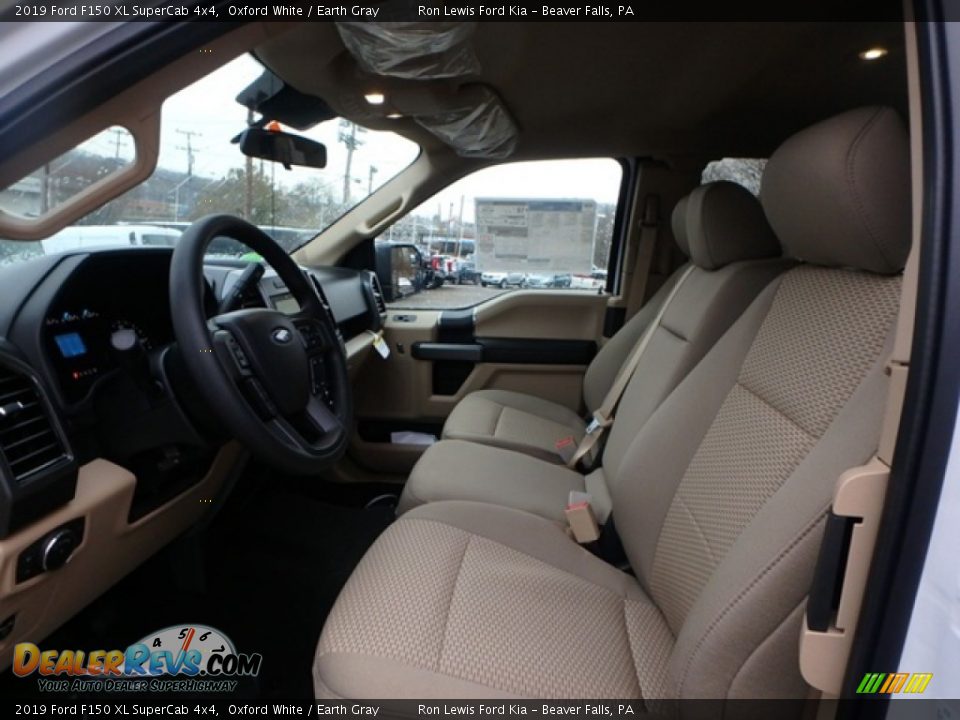 2019 Ford F150 XL SuperCab 4x4 Oxford White / Earth Gray Photo #11