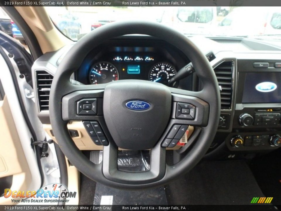 2019 Ford F150 XL SuperCab 4x4 Oxford White / Earth Gray Photo #17