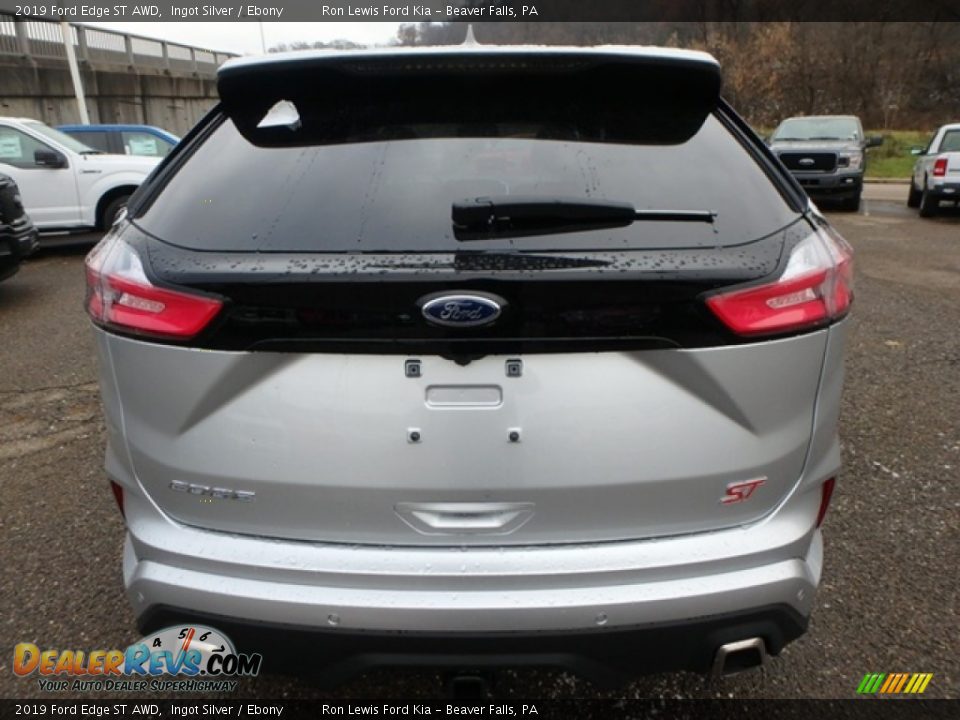 2019 Ford Edge ST AWD Ingot Silver / Ebony Photo #3