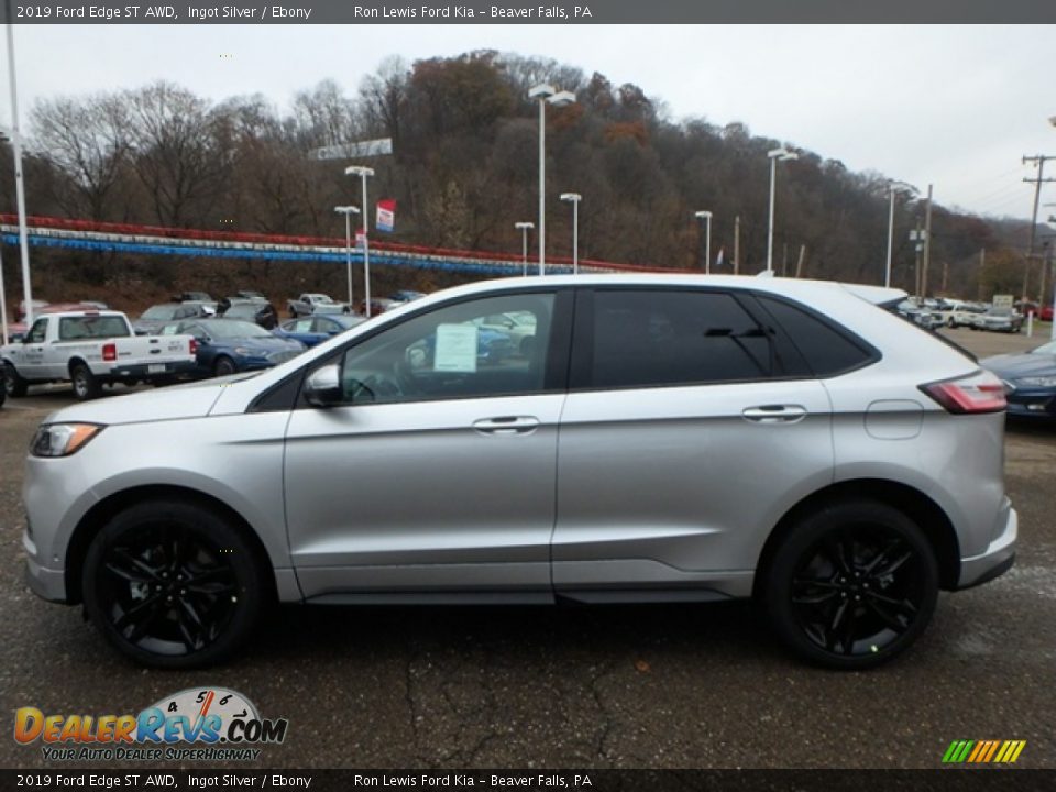 2019 Ford Edge ST AWD Ingot Silver / Ebony Photo #6