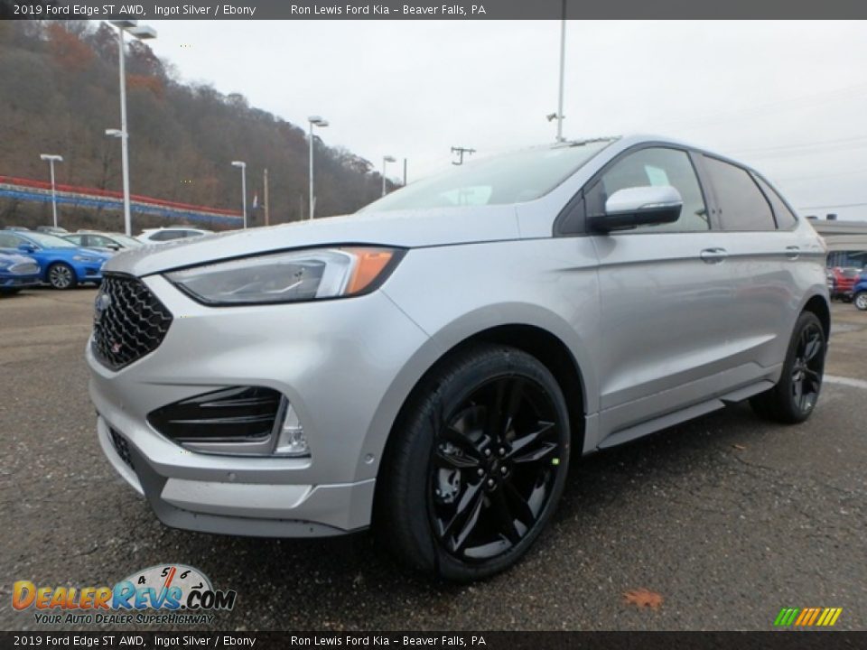 2019 Ford Edge ST AWD Ingot Silver / Ebony Photo #7
