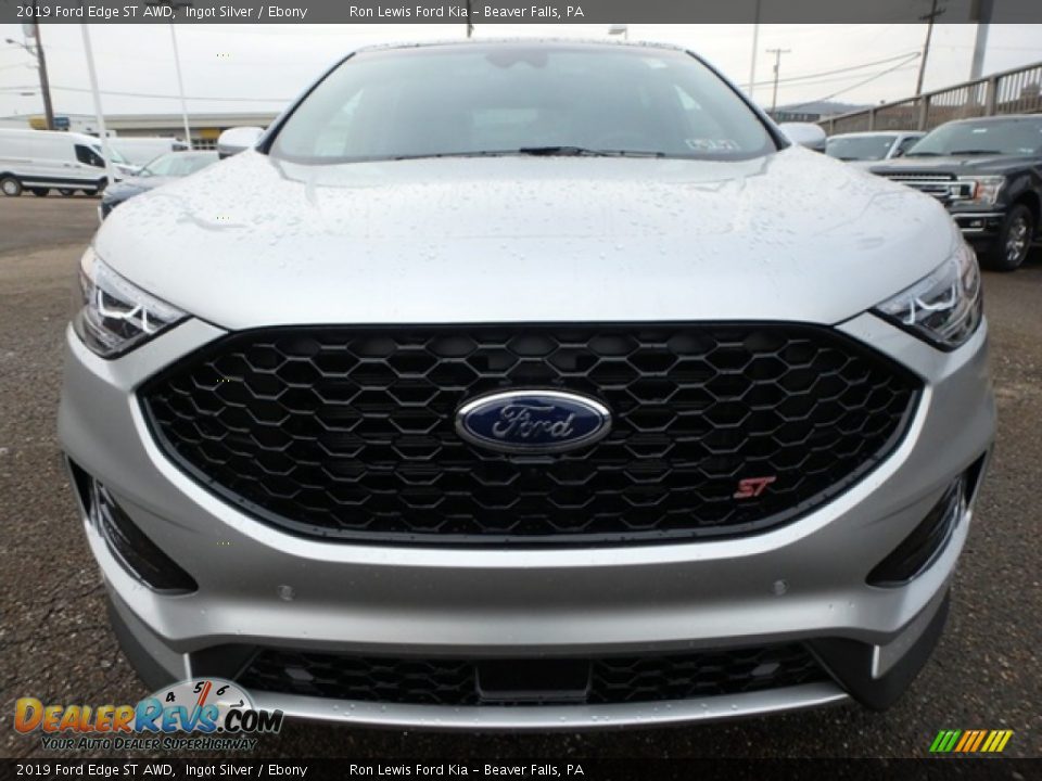 2019 Ford Edge ST AWD Ingot Silver / Ebony Photo #8