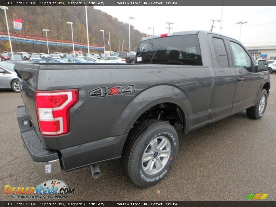 2018 Ford F150 XLT SuperCab 4x4 Magnetic / Earth Gray Photo #2