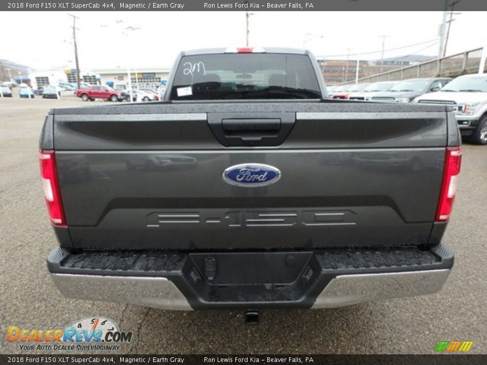 2018 Ford F150 XLT SuperCab 4x4 Magnetic / Earth Gray Photo #3