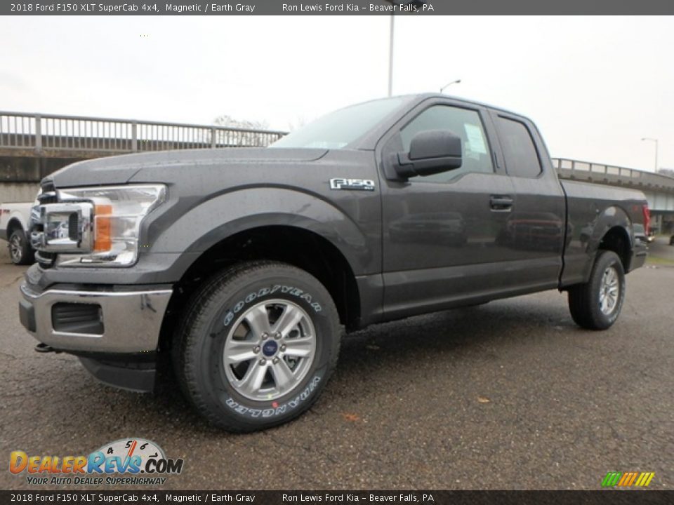 2018 Ford F150 XLT SuperCab 4x4 Magnetic / Earth Gray Photo #6