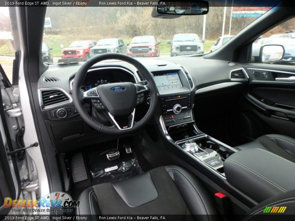 Front Seat of 2019 Ford Edge ST AWD Photo #13