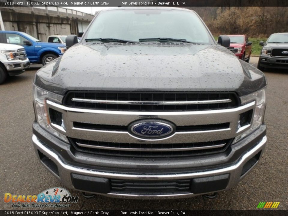 2018 Ford F150 XLT SuperCab 4x4 Magnetic / Earth Gray Photo #7