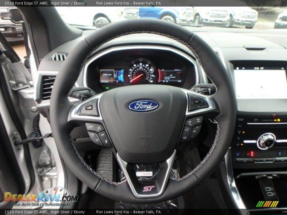 2019 Ford Edge ST AWD Steering Wheel Photo #16