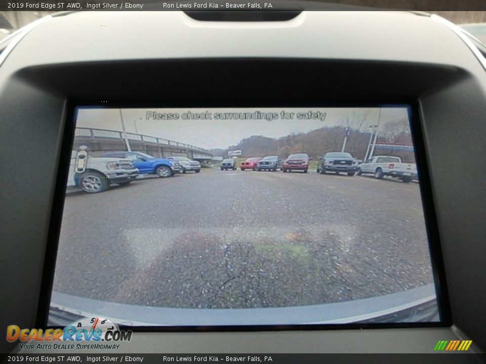 2019 Ford Edge ST AWD Ingot Silver / Ebony Photo #19