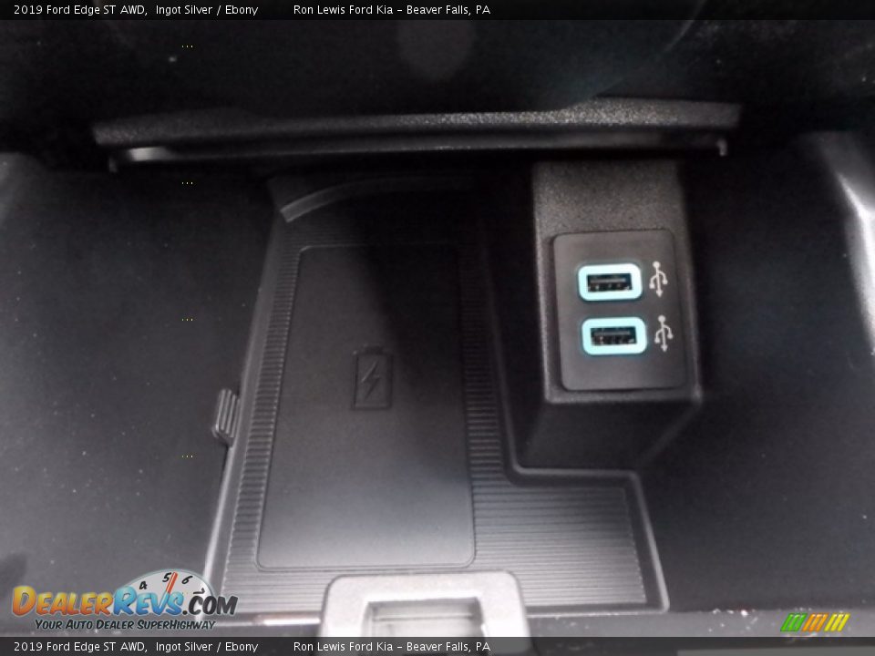 2019 Ford Edge ST AWD Ingot Silver / Ebony Photo #21