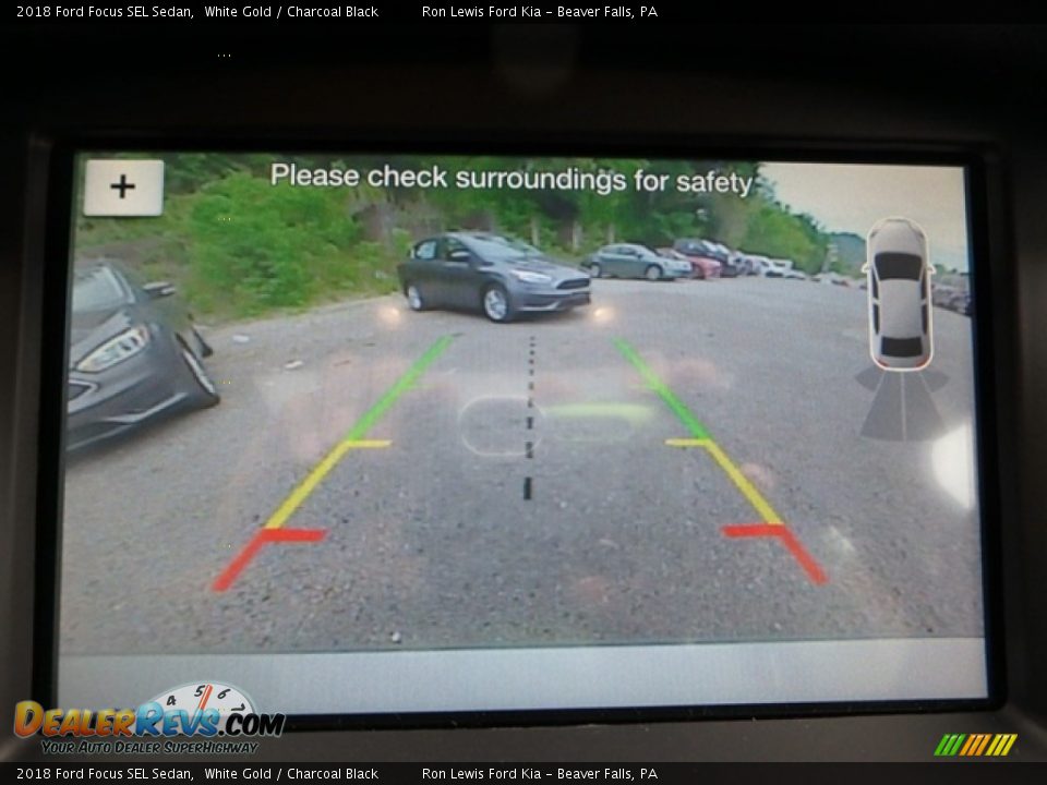 2018 Ford Focus SEL Sedan White Gold / Charcoal Black Photo #20