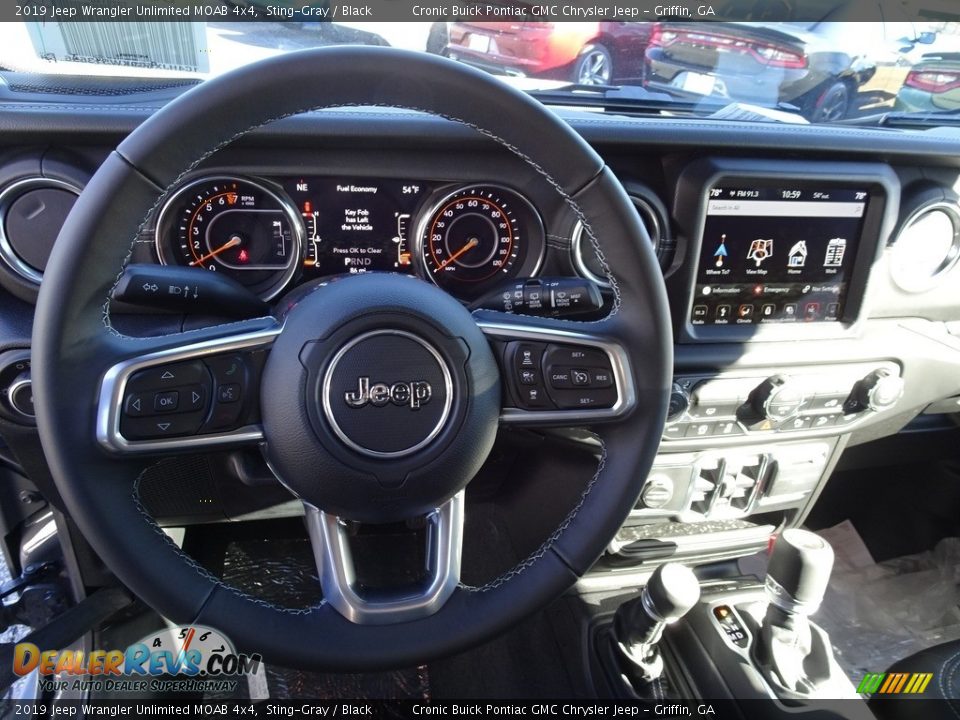 Dashboard of 2019 Jeep Wrangler Unlimited MOAB 4x4 Photo #5