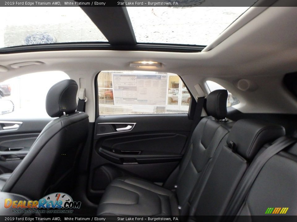 2019 Ford Edge Titanium AWD White Platinum / Ebony Photo #11