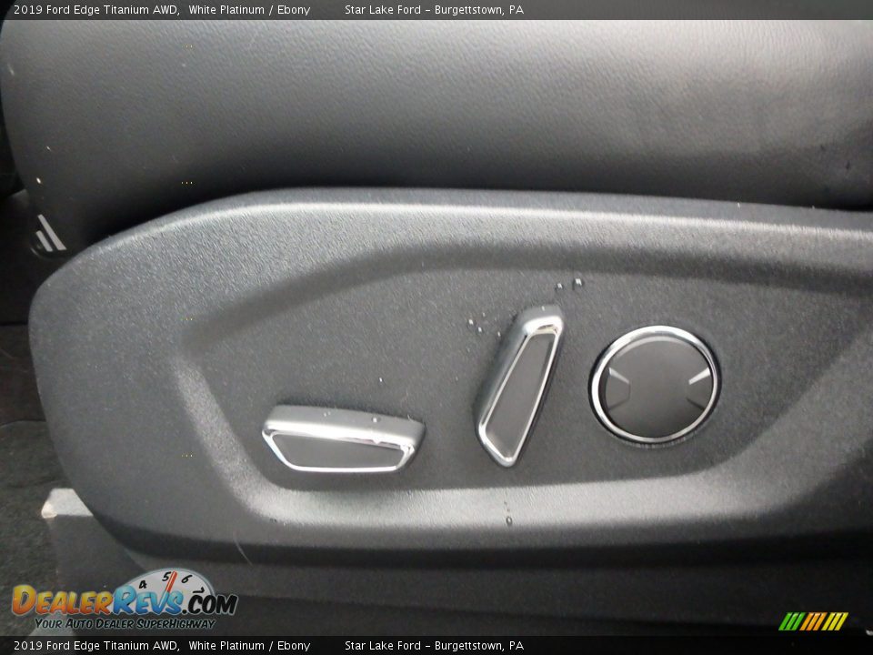 2019 Ford Edge Titanium AWD White Platinum / Ebony Photo #15