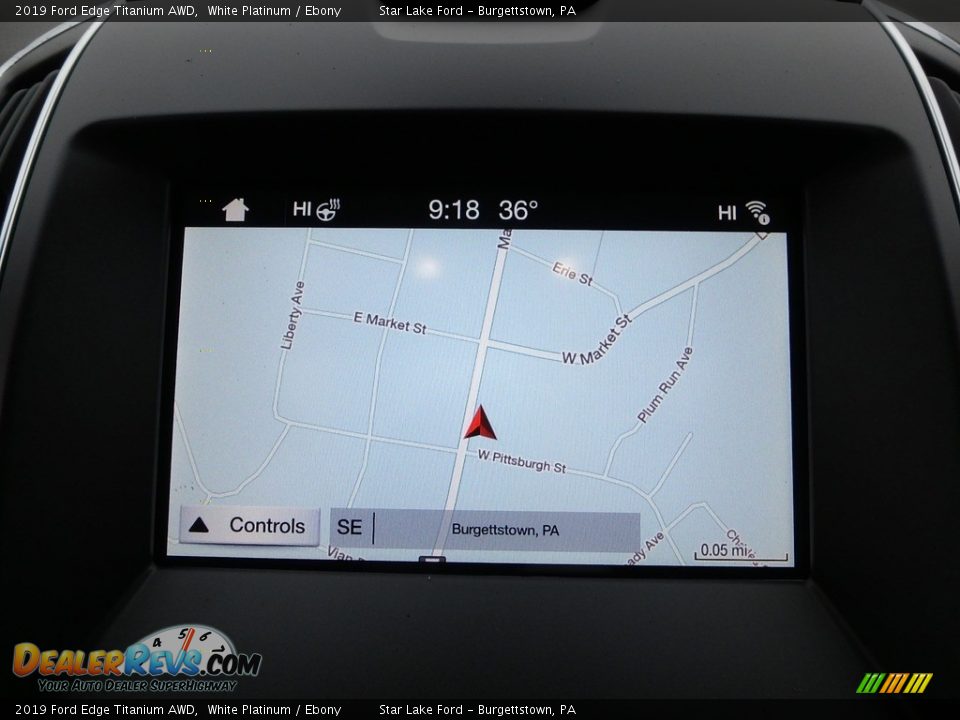 2019 Ford Edge Titanium AWD White Platinum / Ebony Photo #18